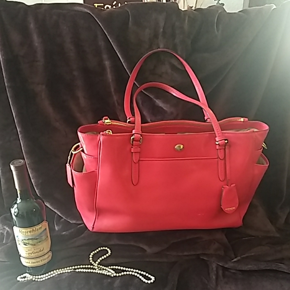 Coach Red Tote